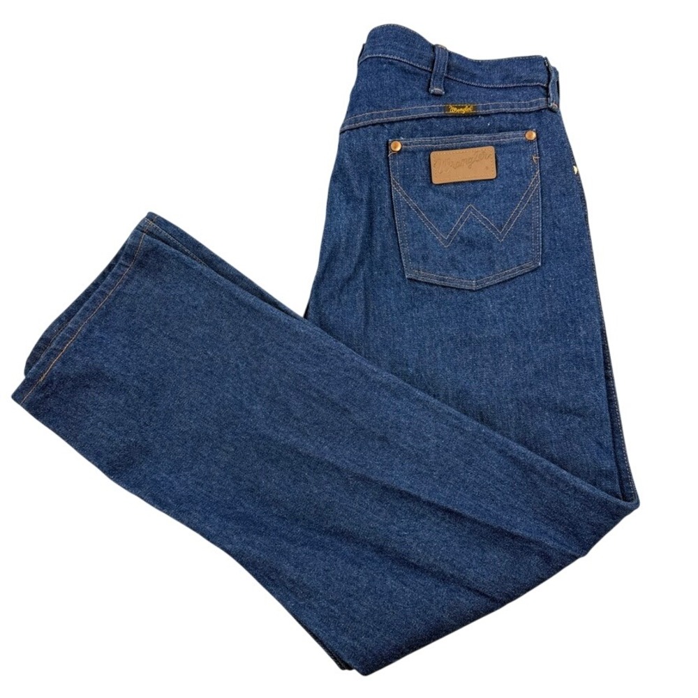 Wrangler Jeans Mens 36X30 Blue Denim Cowboy Cut Original Fit USA Made Vintage